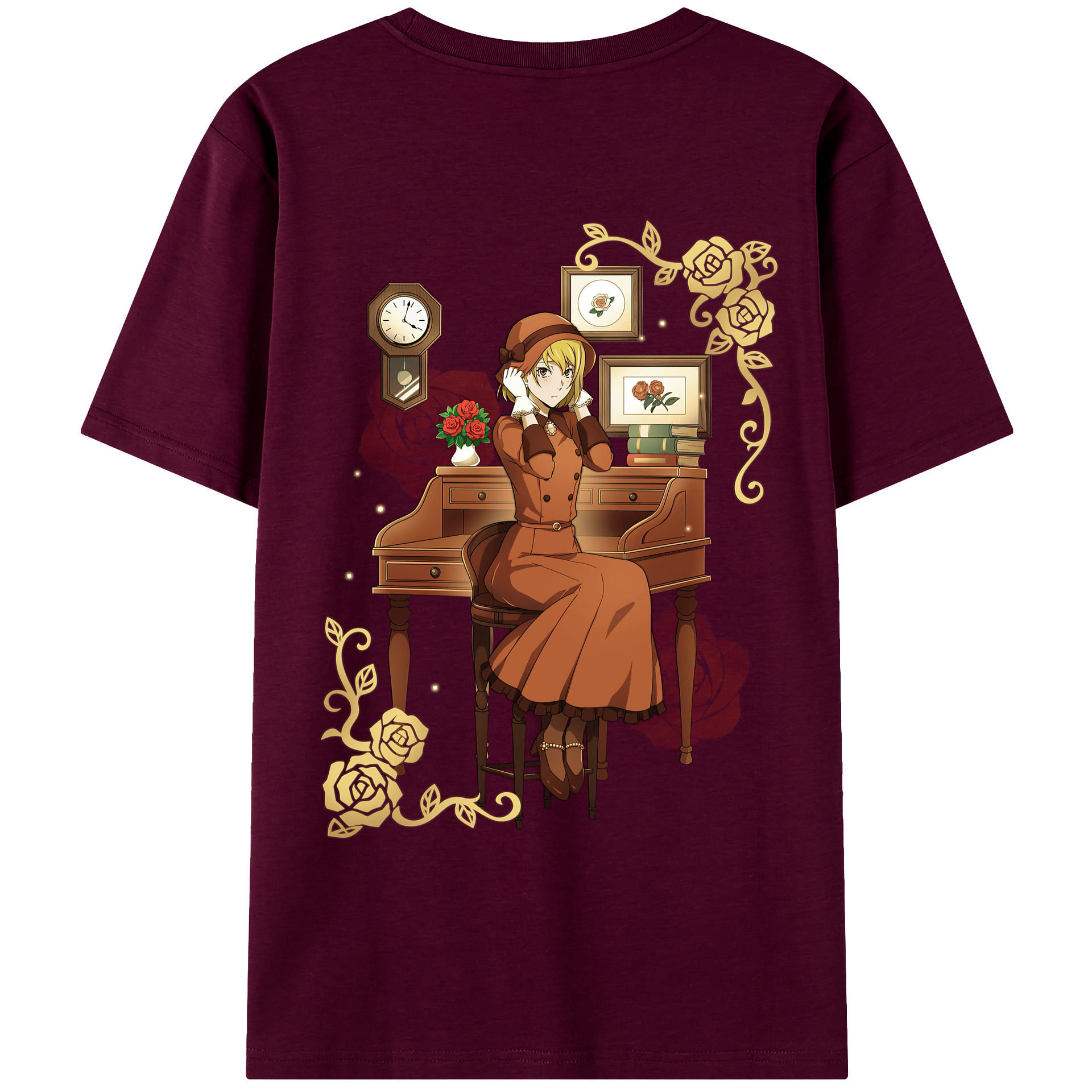 （画像用） 文豪ストレイドッグス Bungo Stray Dogs レディース半袖Tシャツ(バックプリント)